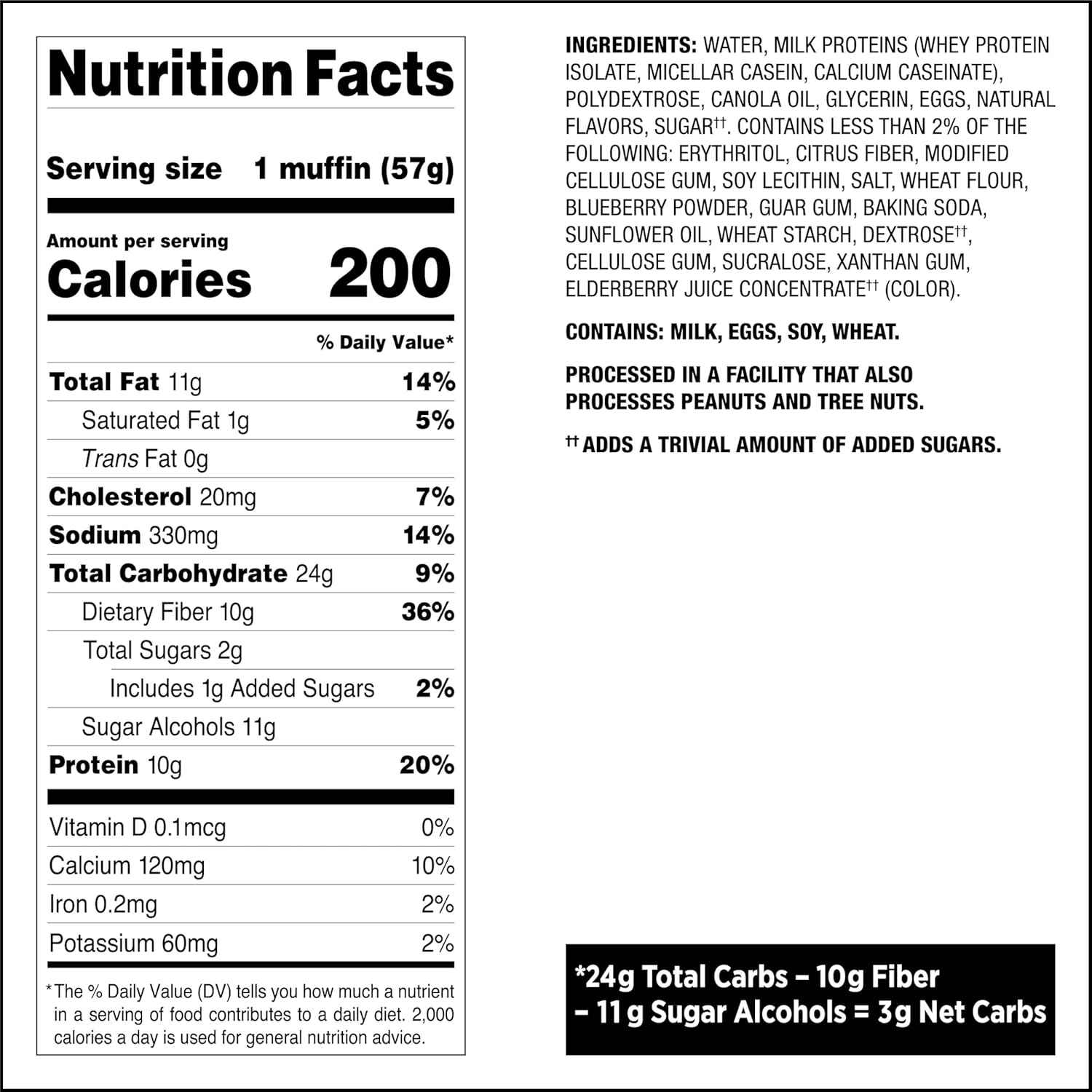 Quest Bake Shop Blueberry Muffins – Desk Drawer Snack for Focused Workdays and Busy Commutes, 4 Count