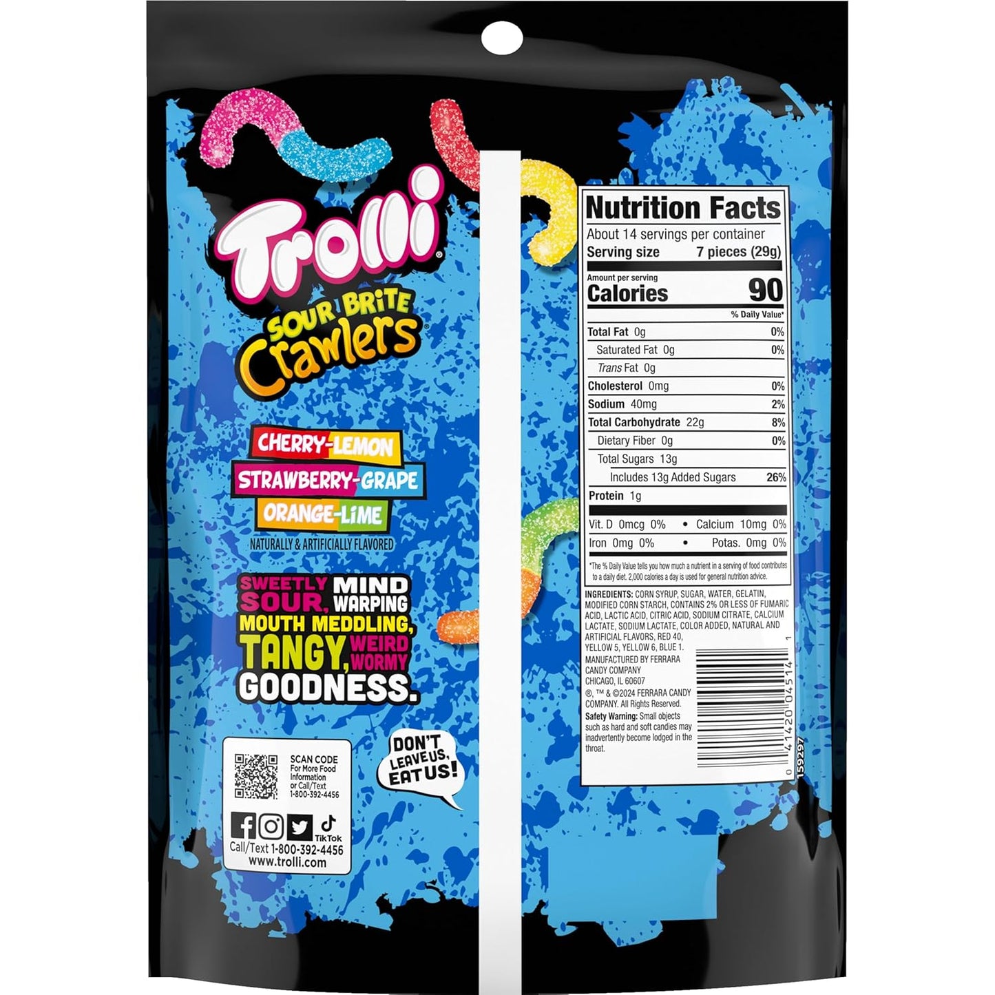 soft, chewy gummy worm texture