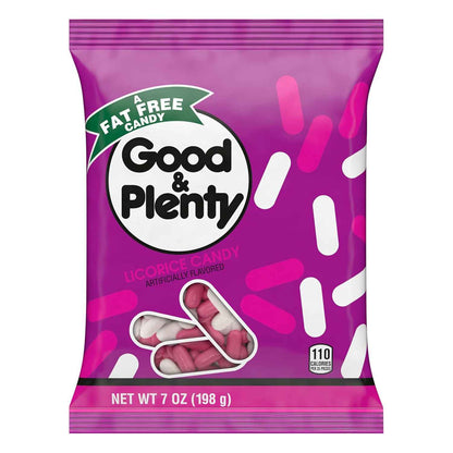Good & Plenty Licorice Candy – Heart-Shaped Valentine's Day Gift for Wife, Pink and Black Candy Coated