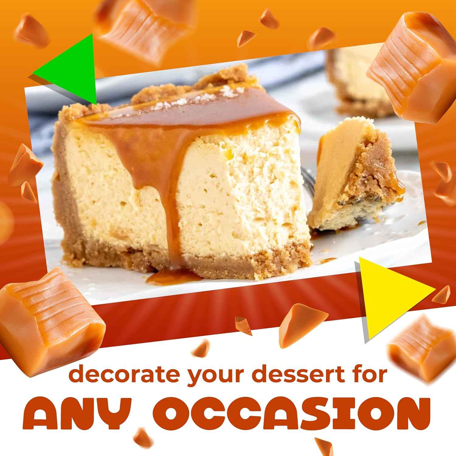 Caramel Cubes Candy – Picnic and Outdoor Party Treat, Bulk Vanilla Caramels That Travel Well in a Cooler