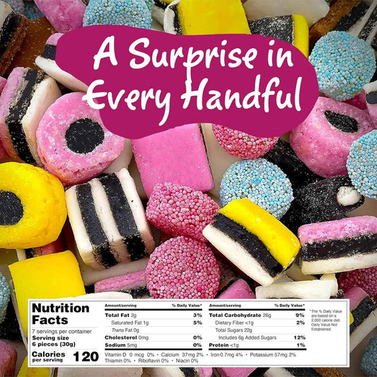 Gustaf's Licorice Allsorts 7 oz Bag – All-Natural Soft Candy for Family Movie Night at Home