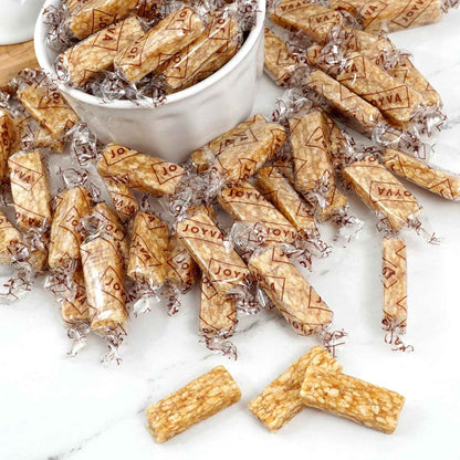 Hampton Popcorn & Candy Company Sesame Crunch Bars, 1 lb Bulk Bag – Honey Sesame Nostalgic Candy Bars for Holiday Stocking Stuffers, Hostess Gifts, and Care Packages