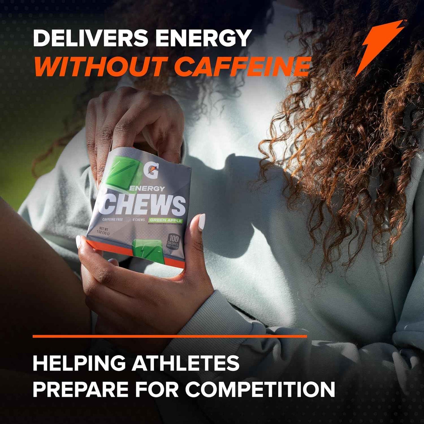 Gatorade Energy Chews Cool Blue – Type 1 Diabetic Hypoglycemia Rescue Chew, Fast-Acting Glucose Alternative in 100 Calorie Pouches