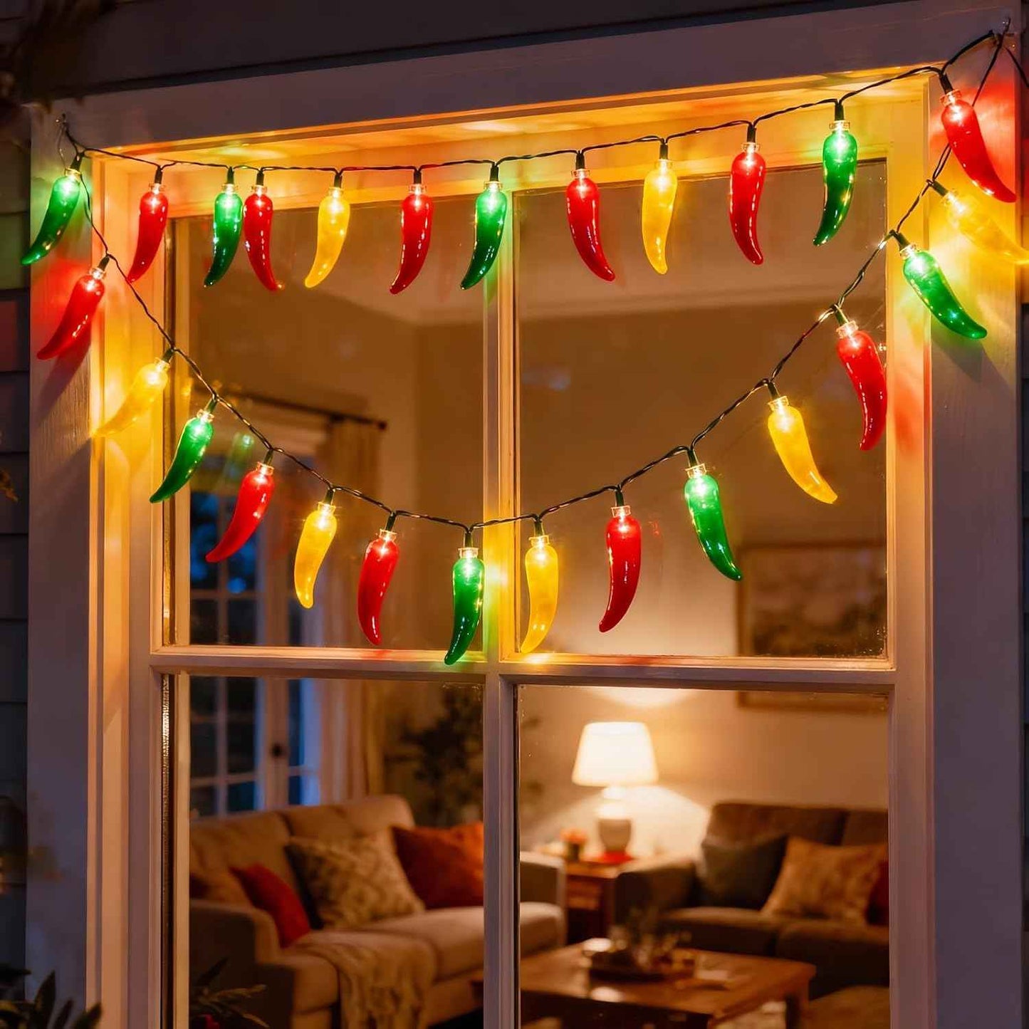 Chili Lights Co. Chili Pepper String Lights – Thoughtful Housewarming Gift for Her, 18 ft Kitchen Decor LED