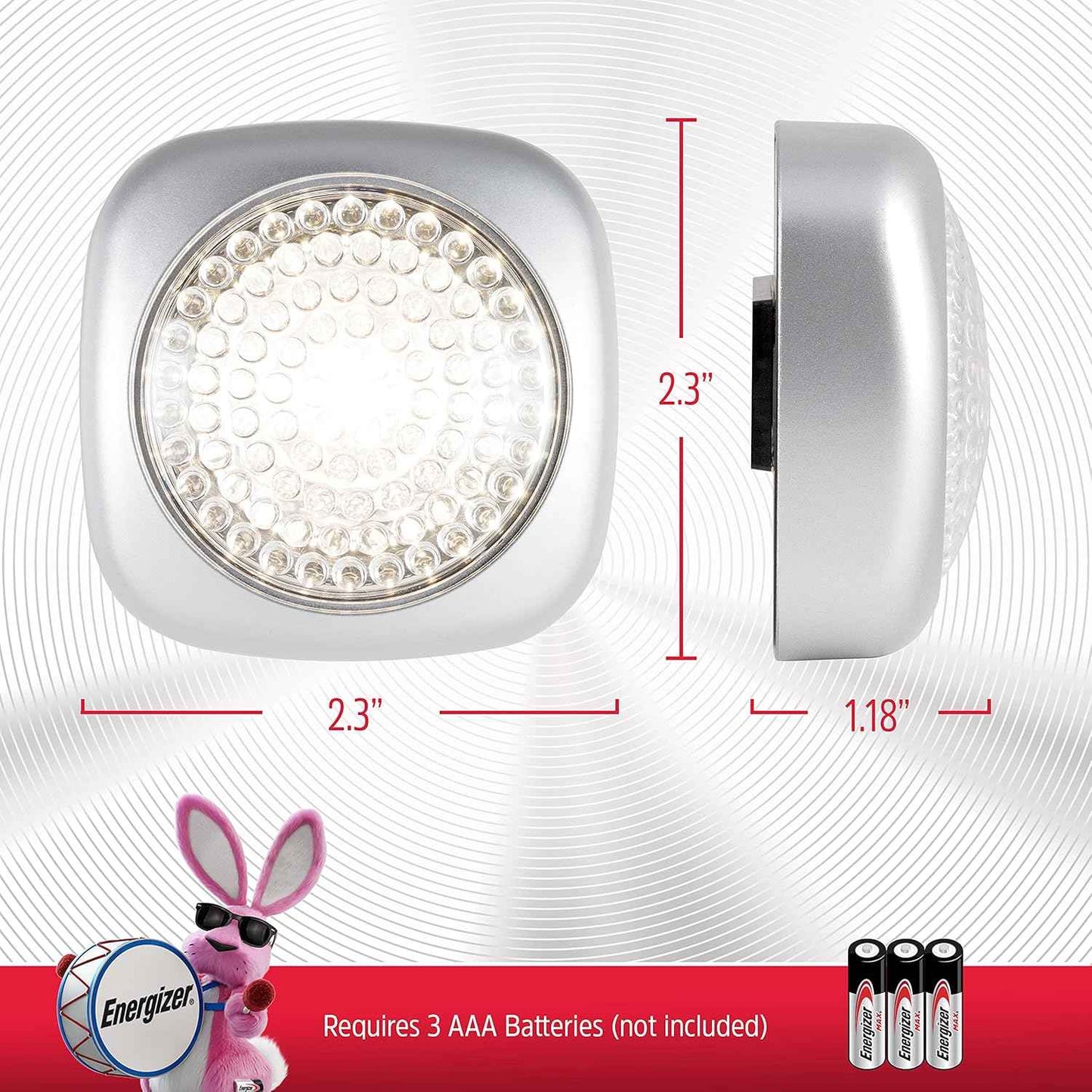 Energizer LED Tap Light – Clutter-Free Under Cabinet Light, Low Profile Wireless Puck for Simple Living