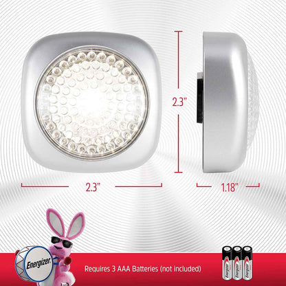 Energizer LED Tap Light – Clutter-Free Under Cabinet Light, Low Profile Wireless Puck for Simple Living