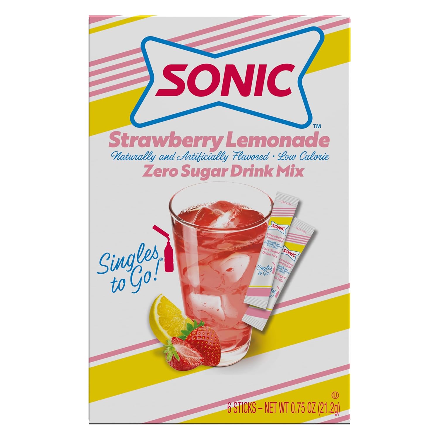 Sonic Singles to Go! Drink Mix Packets – Portable Flavored Water for Hiking, Camping, and Backyard Cookouts