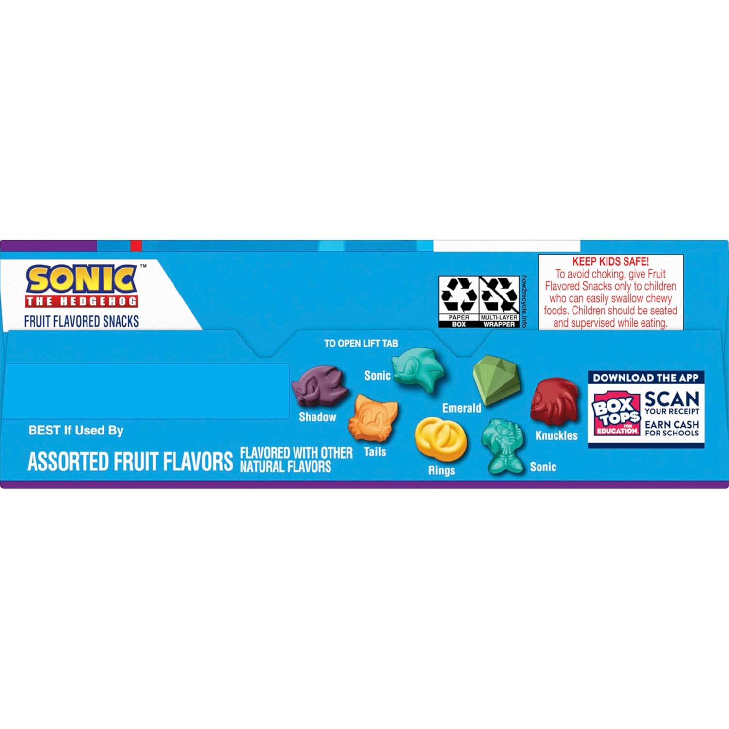 Sonic The Hedgehog Fruit Flavored Snacks – Sonic Themed Birthday Party Favor Pouches for Kids, 22 Ct Goody Bag Pack