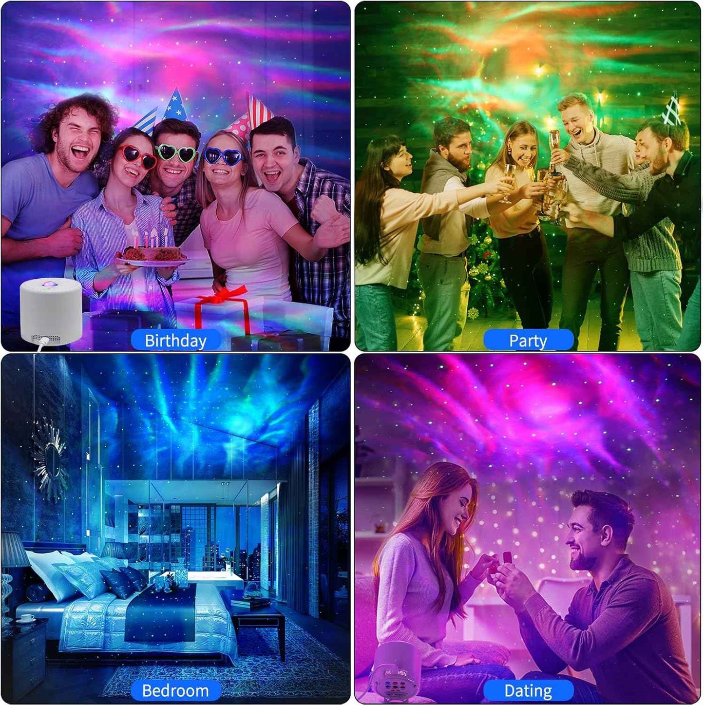 [Brand Name] Galaxy Star Projector – Bedtime Wind-Down Light for Adults, Calming Nebula Glow with Auto Timer
