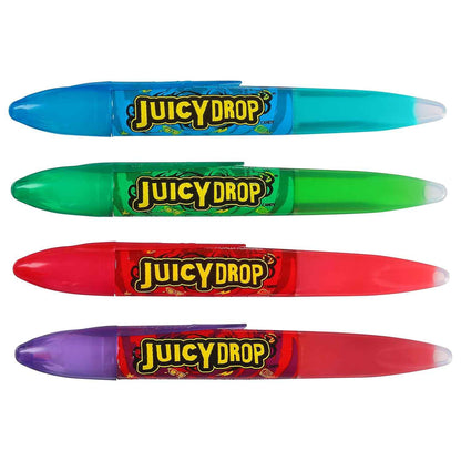 Juicy Drop Sour Gel Pens – Heat-Resistant Trick-or-Treat Candy for Porch Bowls, 12 Pack Assorted Flavors