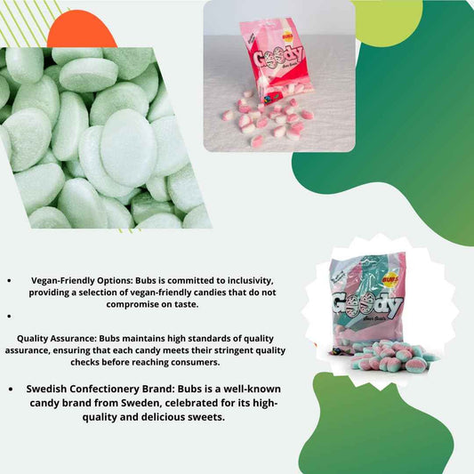 Bubs Goody Sour Ovals Raspberry Caramel – Family Movie Night Candy for Kids Snack Drawer