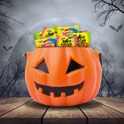 SOUR PATCH KIDS and SWEDISH FISH Halloween Candy Variety Pack for Kids Classroom Parties, Bulk 80 Trick or Treat Bags