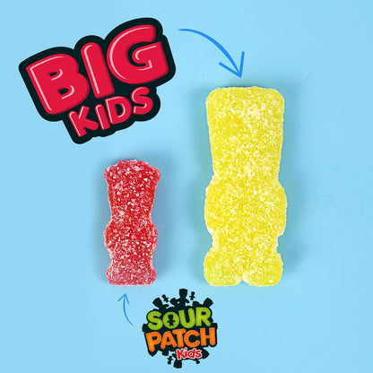 SOUR PATCH KIDS Big Kids Soft & Chewy Candy, Fun Birthday Party Favor Bag Stuffer, 1.7 lb
