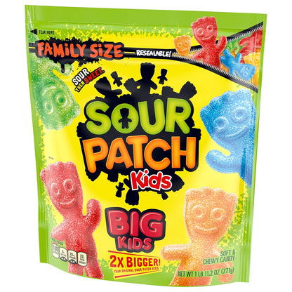 SOUR PATCH KIDS Big Kids Soft & Chewy Candy, Fun Birthday Party Favor Bag Stuffer, 1.7 lb