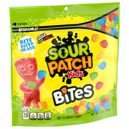 SOUR PATCH KIDS Bites Soft & Chewy Candy, 12 oz – Nostalgic Birthday Gift for Her