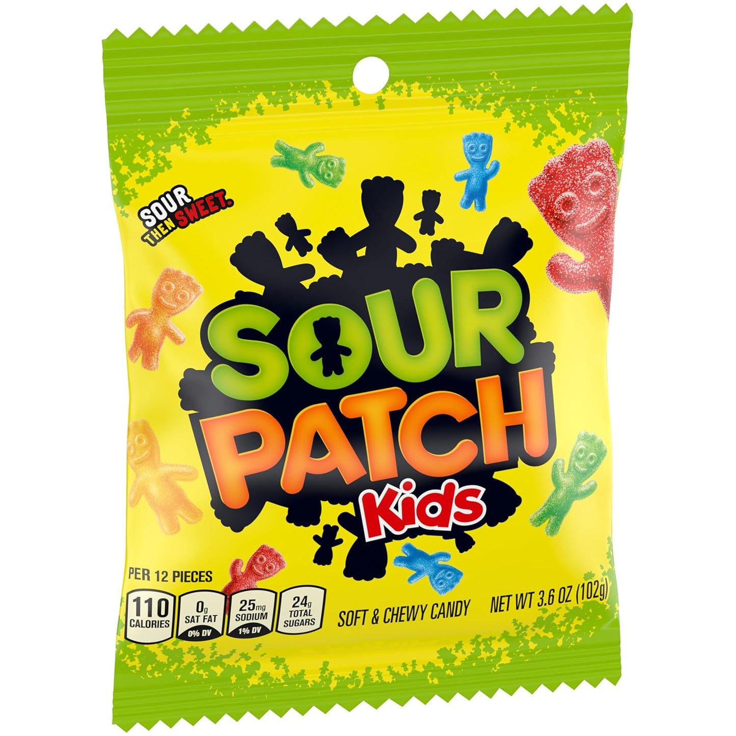 Sour Patch Kids Original Soft & Chewy Candy 12-Pack – Nostalgic Birthday Party Favor and Care Package Gift for College Students