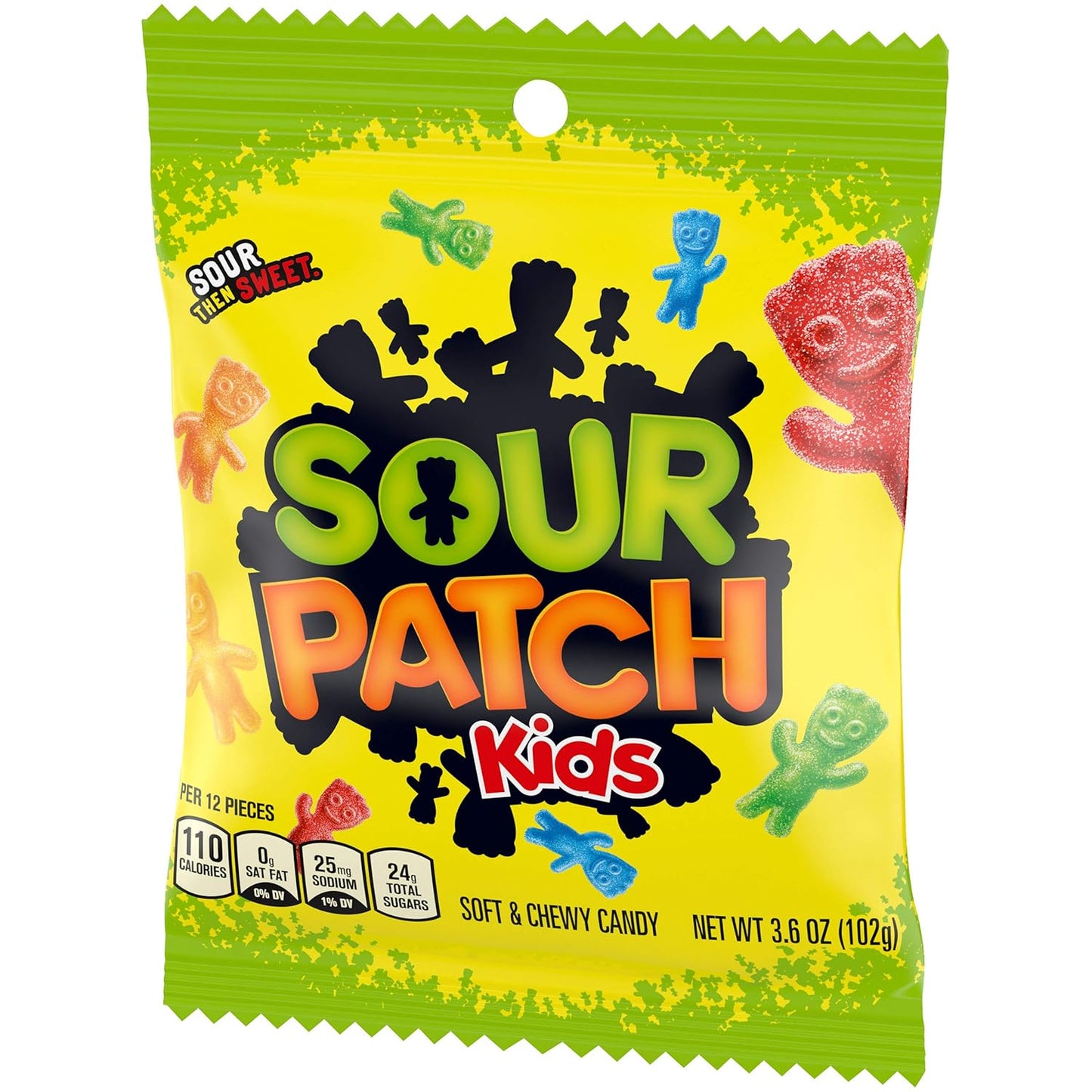 Sour Patch Kids Original Soft & Chewy Candy 12-Pack – Nostalgic Birthday Party Favor and Care Package Gift for College Students