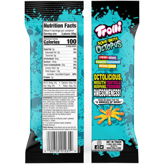 sour-sanded coating for an immediate tangy bite