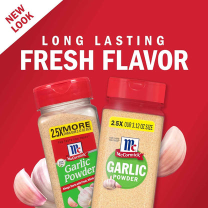 McCormick Garlic Powder – Mindful Pantry Staple for Clean-Label Home Cooking, 8.75 oz