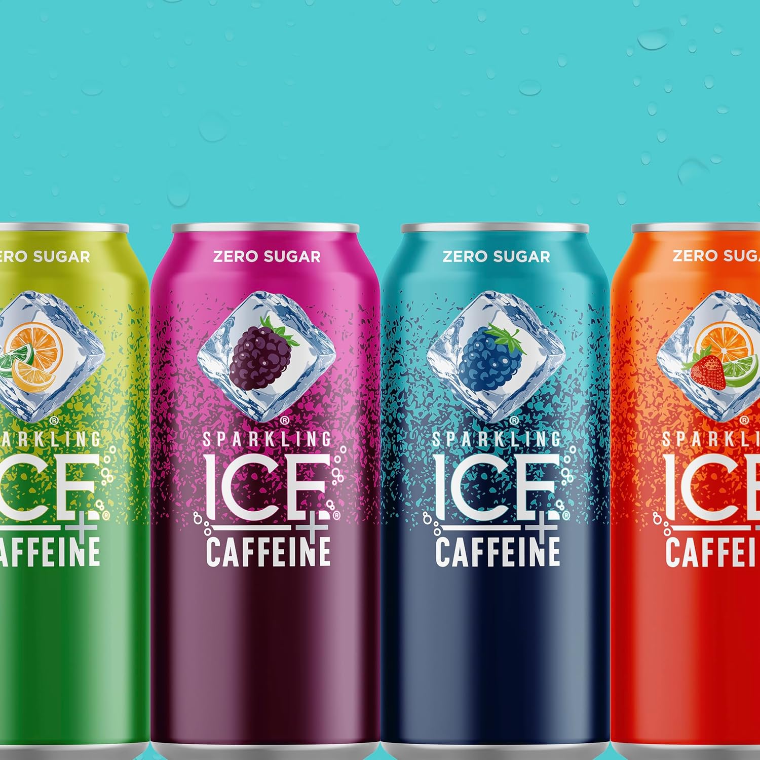 Sparkling Ice Caffeine Black Raspberry Sparkling Water Holiday Gift Idea, Low Calorie Sparkling Drink for the Health Conscious Friend