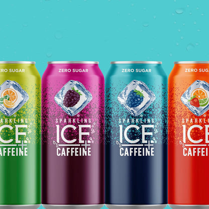 Sparkling Ice Caffeine Black Raspberry Sparkling Water Holiday Gift Idea, Low Calorie Sparkling Drink for the Health Conscious Friend