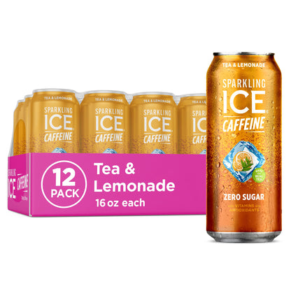 Sparkling Ice Caffeine Black Raspberry Sparkling Water Holiday Gift Idea, Low Calorie Sparkling Drink for the Health Conscious Friend