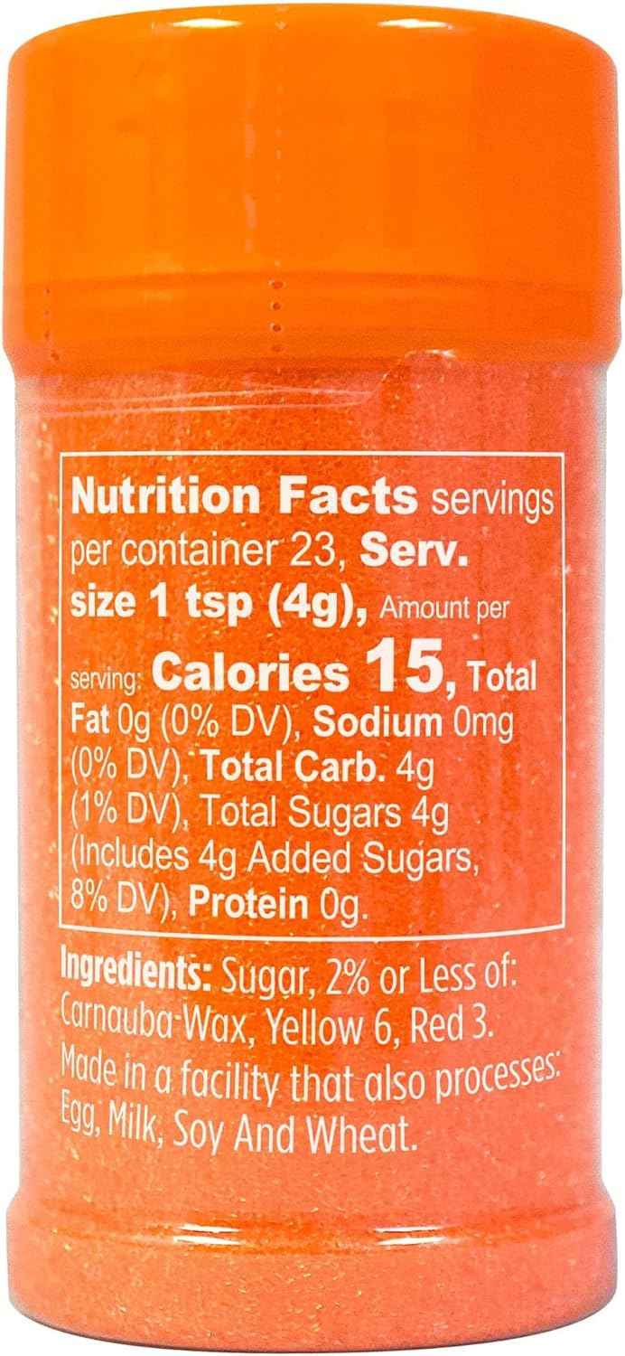 Wilton Sparkling Sugar Sprinkles Orange – Vibrant Decorating Crystals for Fall-Themed Dessert Tables