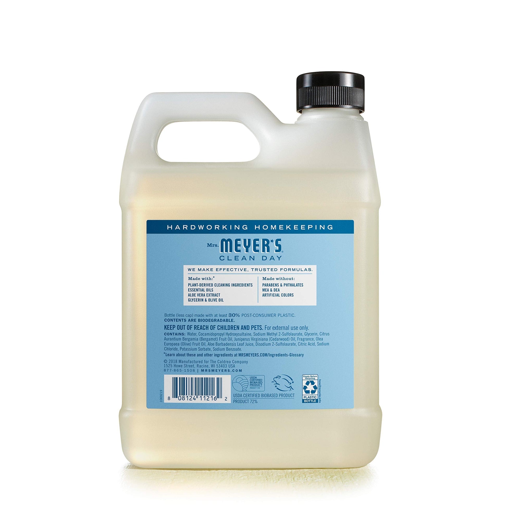 special ingredients: aloe vera extract, glycerin, and olive oil for skin softening