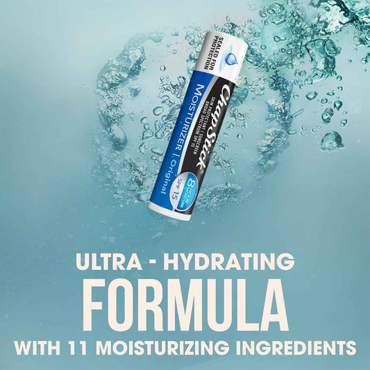 ChapStick Moisturizer 2-in-1 Lipcare SPF 15 – Soothing Aloe Lip Balm for a Calming Self-Care Ritual