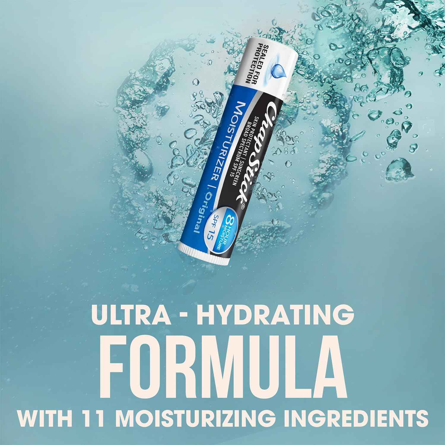 ChapStick Moisturizer 2-in-1 Lipcare SPF 15 – Soothing Aloe Lip Balm for a Calming Self-Care Ritual