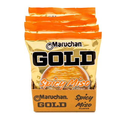 Maruchan Gold Spicy Miso Craft Ramen – Premium Pantry Staple for the Connoisseur, At-Home Gourmet Lunch
