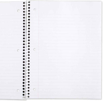 Mead Spiral Notebook Wide Ruled – Office Notepad for Meeting Notes, 12 Pack with 3-Hole Punched Pages