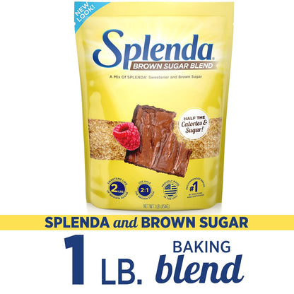 SPLENDA Brown Sugar Blend for Family Lunchbox Prep, Lower-Sugar Baking Sweetener for Kid-Friendly Cookies and Muffins