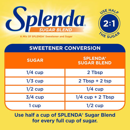 SPLENDA Sugar Blend for Baking – Lower Sugar Sweetener for Kids Birthday Treats and School Lunch Prep