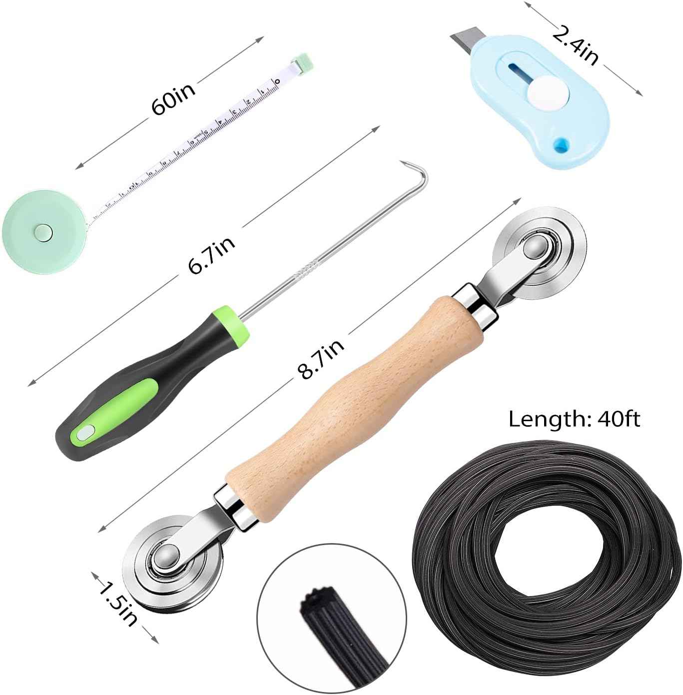 TOOLTRIZ Minimal-Tool Screen Repair Kit – Clean DIY Rescreen in Four Steps