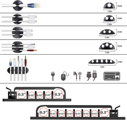 split and self-closing braided wire loom sleeves (20 in l x 0.4 in w) for easy wire loading and reconfiguration