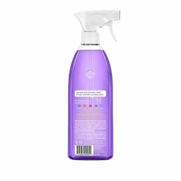 spray bottle format designed for even coverage on non-porous surfaces