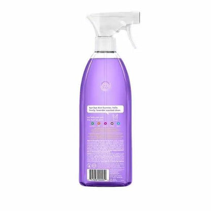 spray bottle format designed for even coverage on non-porous surfaces