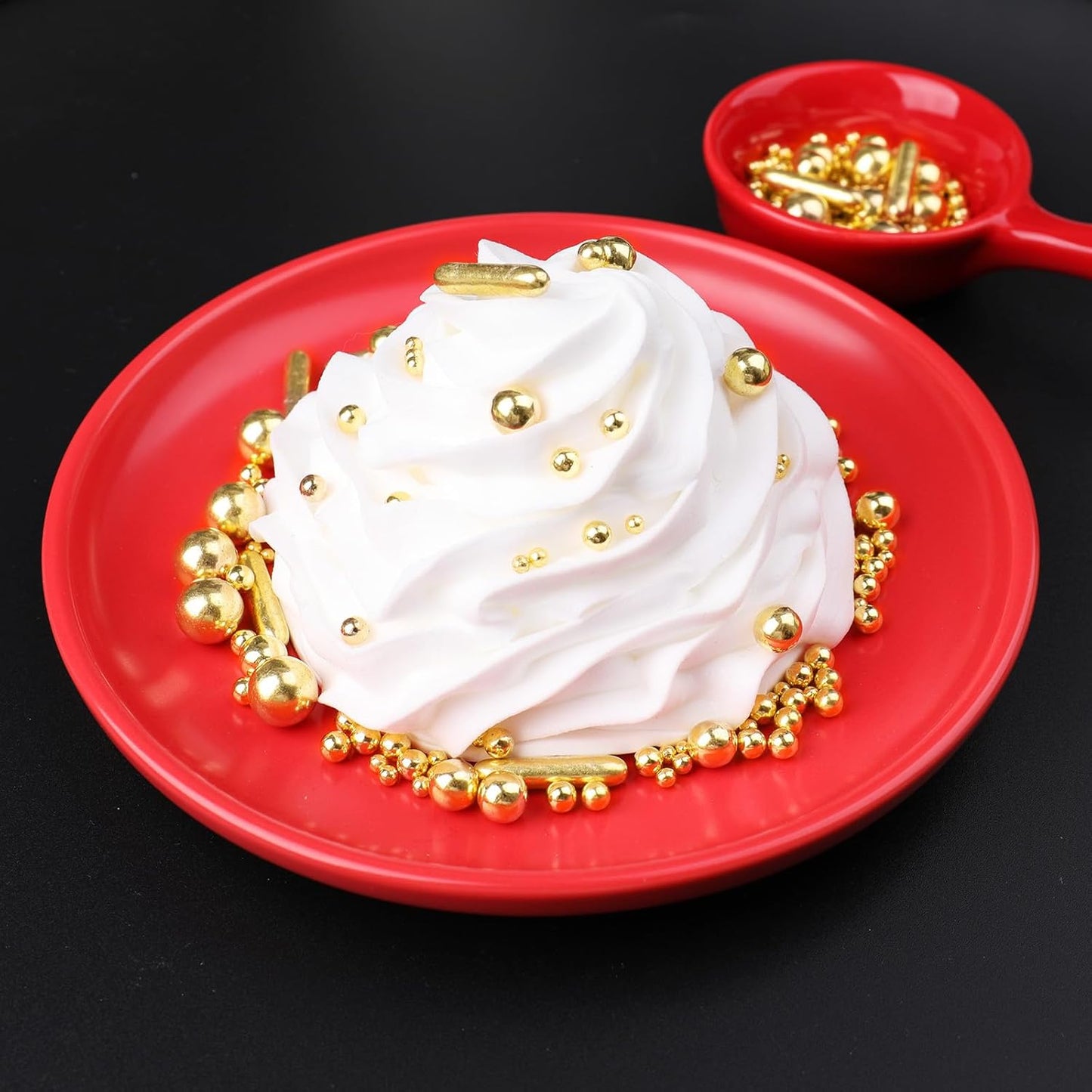 Sprinkles – Elegant Gold Pearl Sprinkle Jar, Gourmet Birthday Gift for Women Who Love Baking