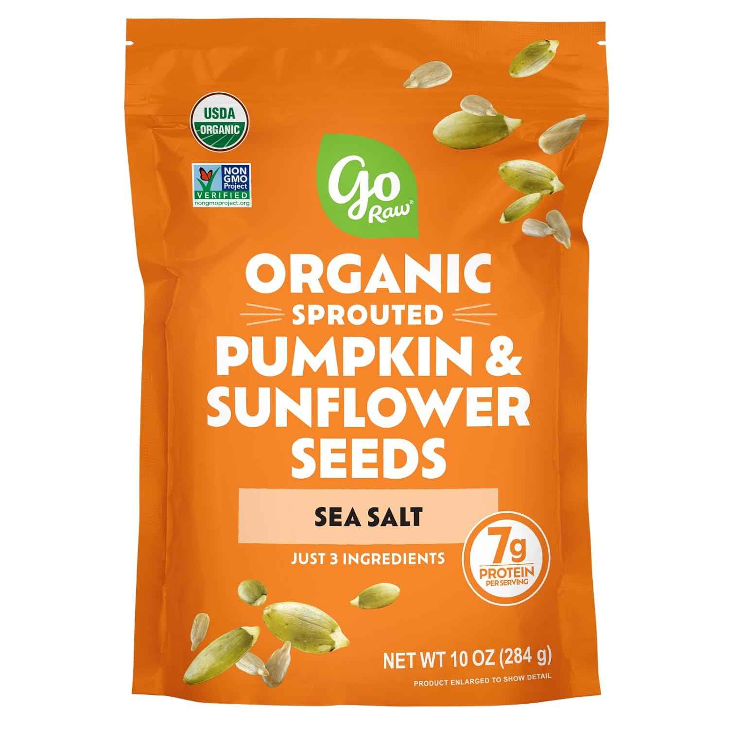 Go Raw Organic Sprouted Pumpkin & Sunflower Seeds – Lightweight Trail Mix Base for Hiking