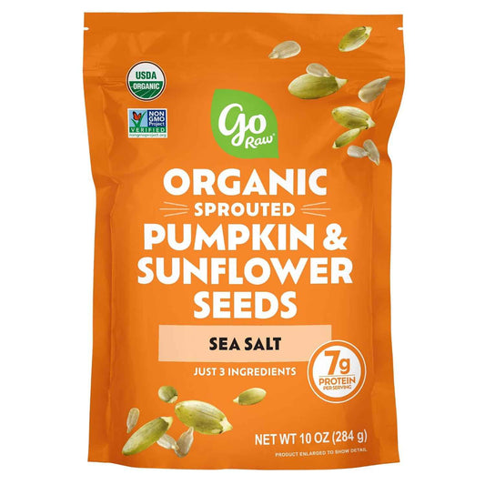 Go Raw Organic Sprouted Pumpkin & Sunflower Seeds – Lightweight Trail Mix Base for Hiking