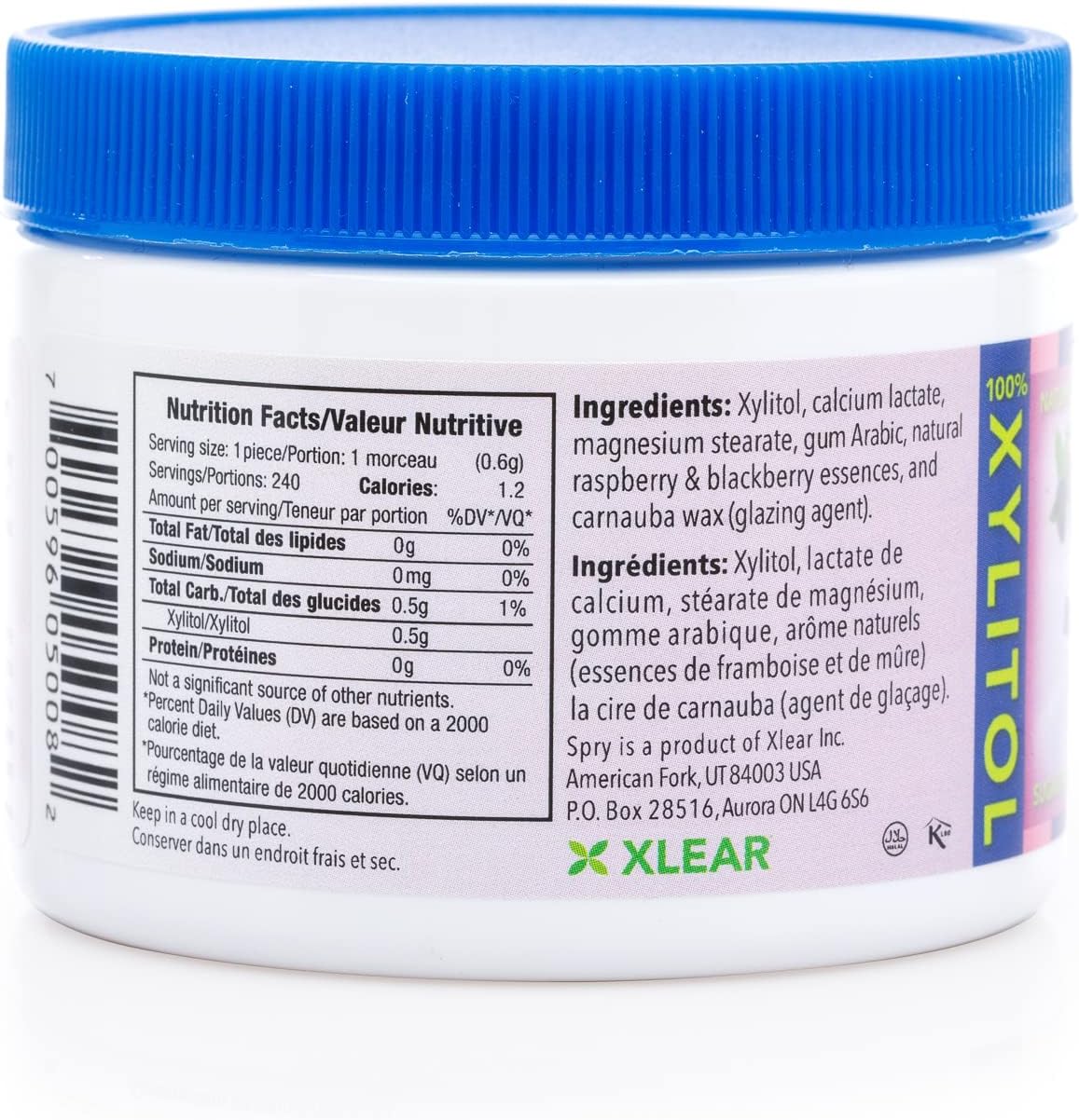 Spry Berry Blast Xylitol Mints – Kid-Safe Sugar-Free Candy for School Lunchboxes, Dentist-Recommended Treat