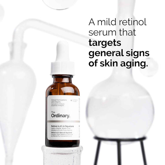 The Ordinary Retinol 0.2% in Squalane – Single-Ingredient Anti-Aging Serum for Capsule Skincare Drawers