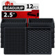 Square - 2.5" 12pcs Black