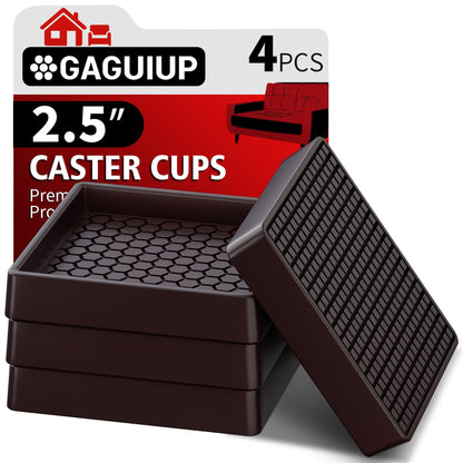 Square - 2.5" 4pcs Brown