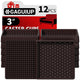 Square - 3" 12pcs Brown