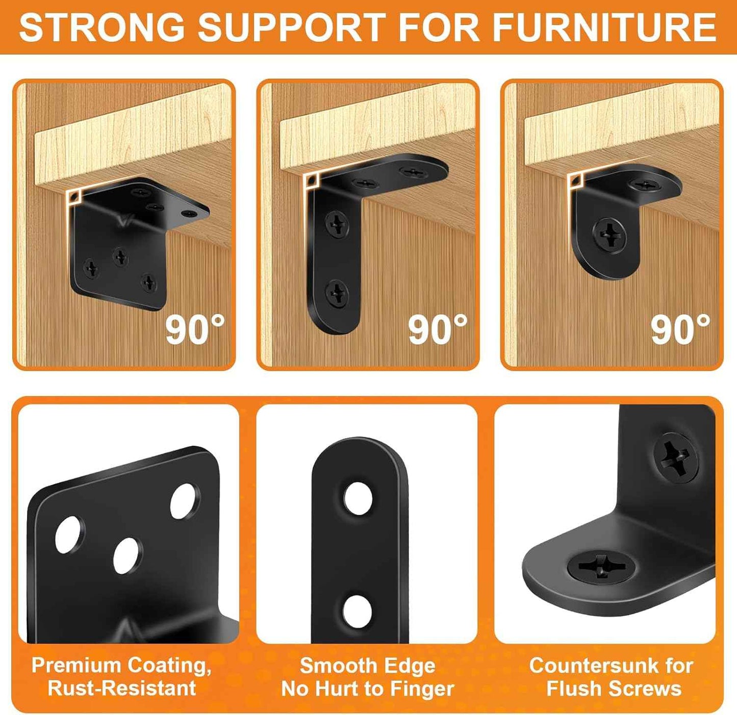 Workshop Pro L Bracket Kit for Home Office Desk Builds and Focused Study Corner Shelving