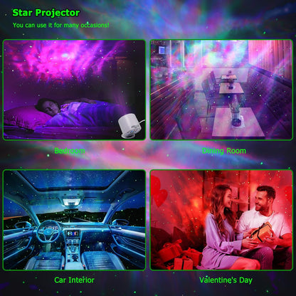 Star Projector with Timer and Music Sync – Thoughtful Housewarming and Holiday Gift for Couples, Teens, and Grandkids, Aurora Borealis Light