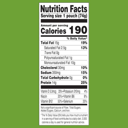 StarKist E.V.O.O. Yellowfin Tuna Pouch – No-Prep Office Lunch Straight from the Pouch, 2.6 oz Single Serve