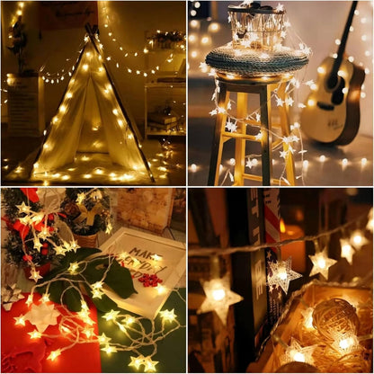 Starlite Star String Lights – Understated Warm White Accent for Intentional, Clutter-Free Spaces